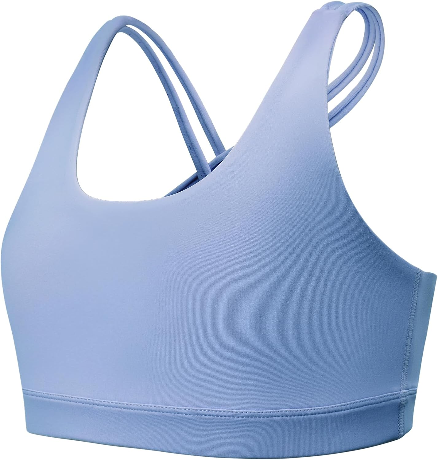 QooNoo Girls Training Bra Seamless Sport Bras for Teens Strappy Scoop Neck Yoga Crop Top Dance Kids Teens