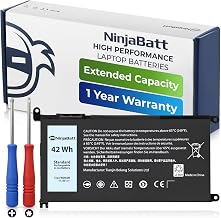 NinjaBatt WDX0R 42Wh Battery for Dell Inspiron 15 5570 5579 7569 7579 | Fits Latitude 3379 3189 3390 3180 3580 Vostro 15 5568D WDXOR FW8KR 3CRH3 T2JX4 CYMGM Y3F7Y – 12-month warranty