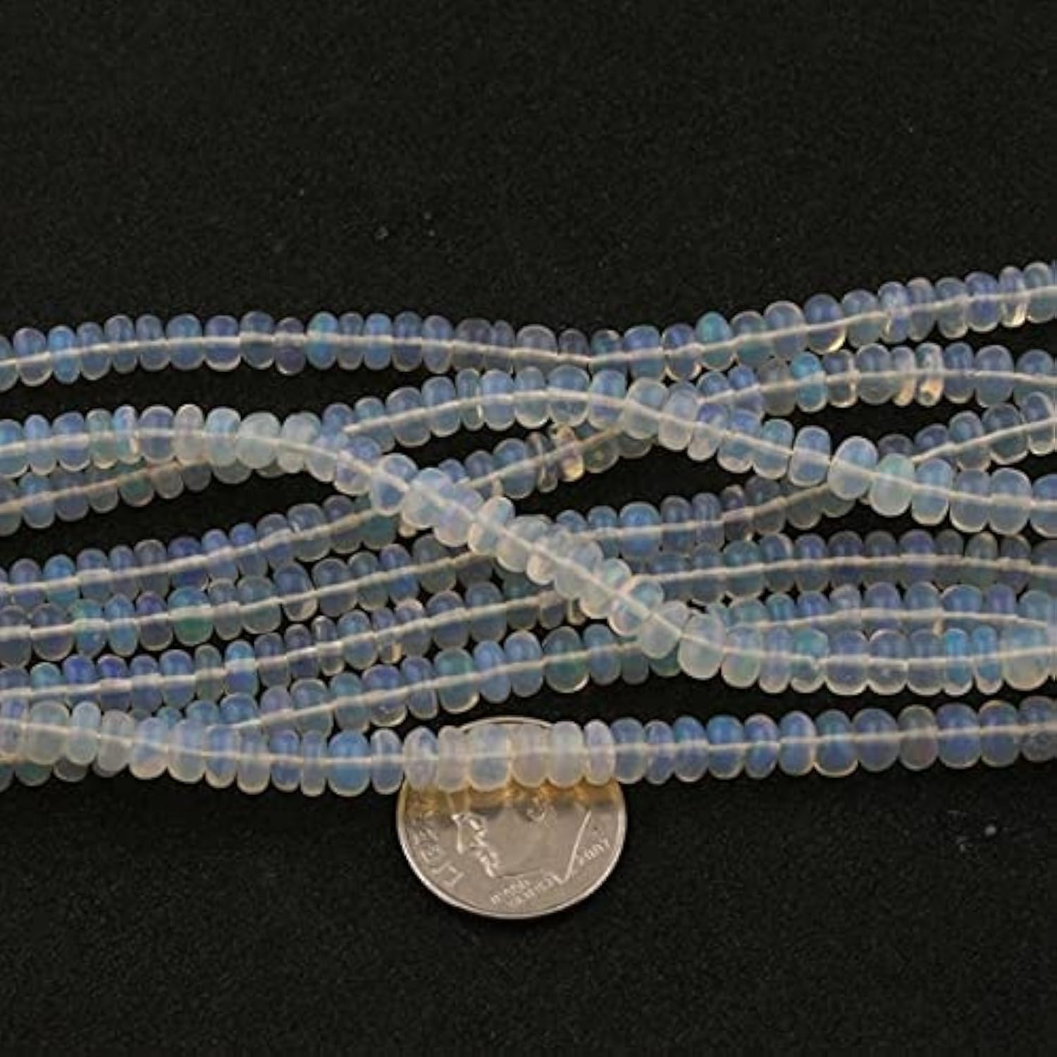 Welo opal perles rondelles de 16 inches pour créer un collier bohème chic unique