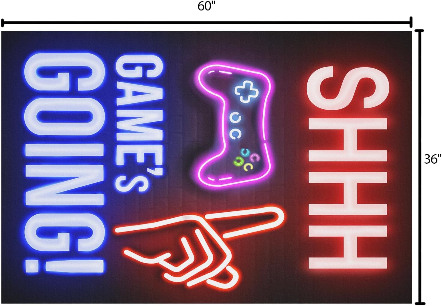 Osimiccp Gaming Rug for Room,3'x5' Non Slip Cool Gamer Rugs for Bedroom Livingroom Game Room Decor