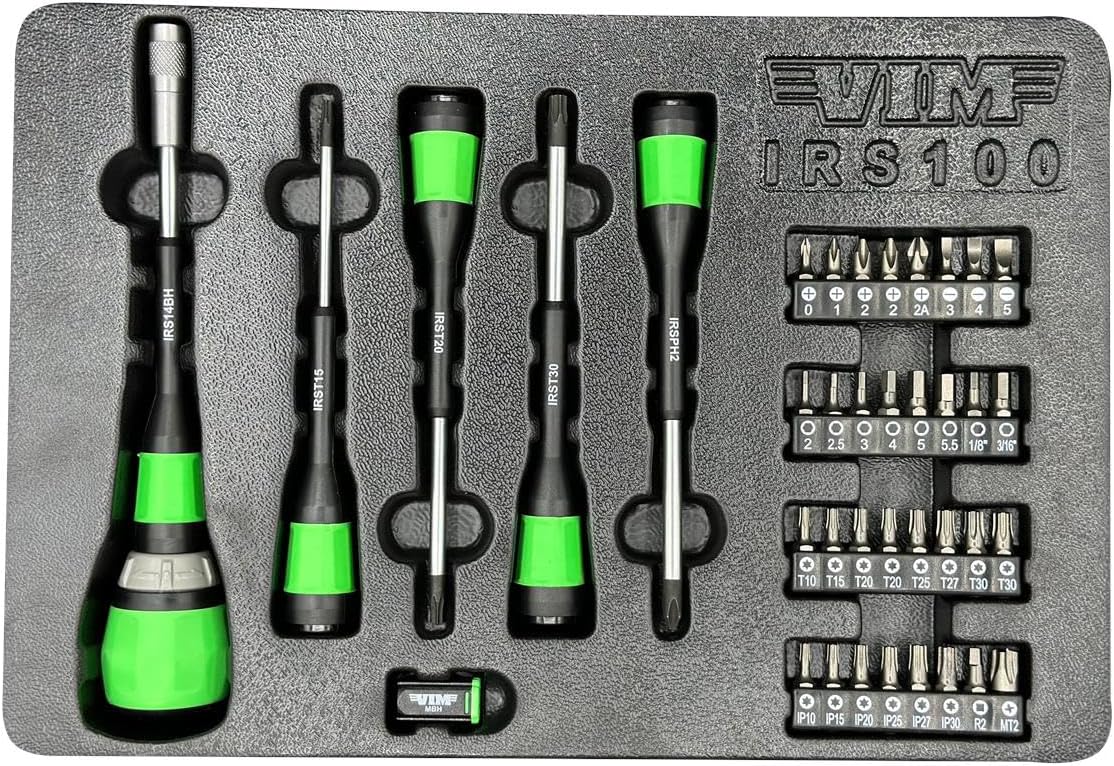 VIM Tools 39 Piece Interchangeable Ratcheting Screwdriver Master Set image 2
