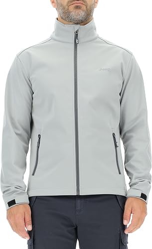 JEEP O102883-G229 J CHAQUETA SOFTSHELL HOMBRE con bolsillos de cremallera Estamp
