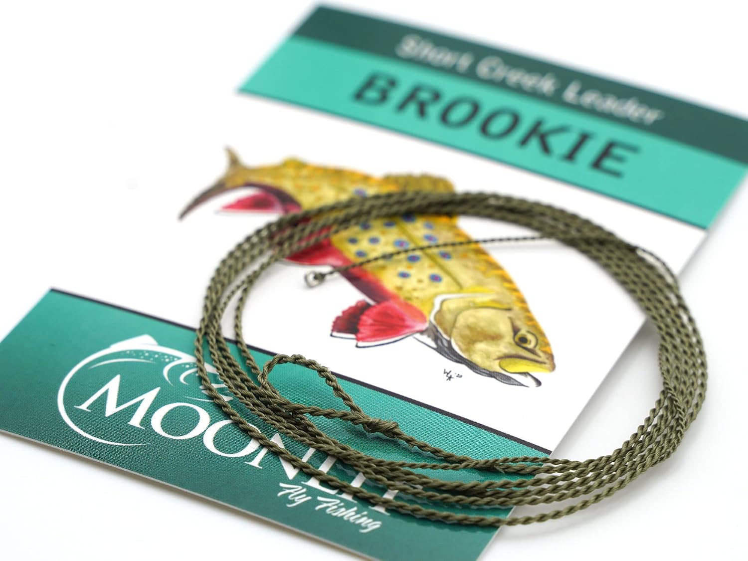Brookie Short Furled Leader Blue Line Fishing miniatura 1