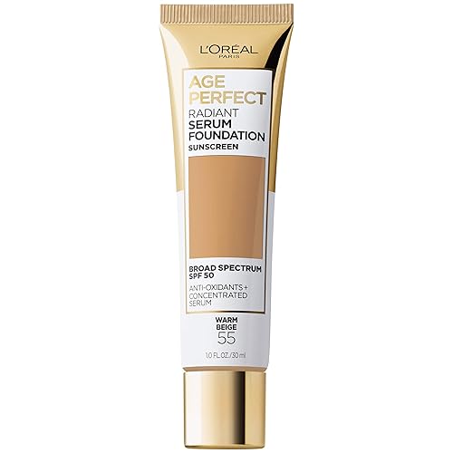 Vista 40 de L'Oreal Paris Age Perfect - Base de suero radiante con factor de protección solar (SPF) 50, marfil, 1 onza líquida 010 Marfil