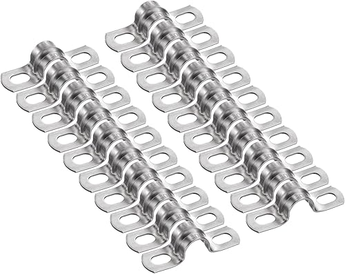 Miniatura 30 de HARFINGTON 5 abrazaderas de conducto de 4 1/4 pulgadas y 4.252 in, abrazadera de tubo M108 U, correa de tubo rígida de acero inoxidable, soporte