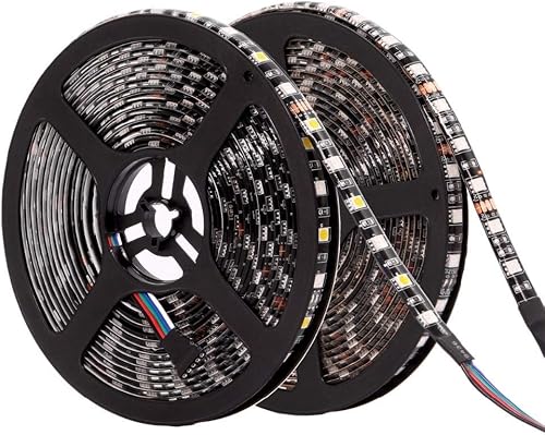 Miniatura 3 de Fengyan Luces de paisaje RGB LED tira IP65 impermeable 5050 Balck PCB DC12V tira de luz LED cinta de neón flexible 2.4G controlador Navidad