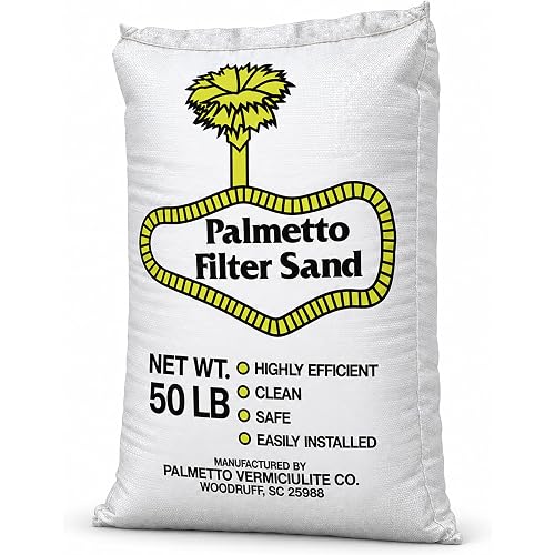 Pool Filter Sand for Swimming Pools, 50 Lbs, Natural Silica