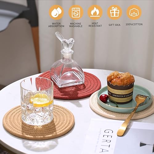 Miniatura 5 de Salvamanteles para platos calientes de 7 pulgadas almohadillas calientes de cocina soportes para ollas de contón salvamanteles para ollas y sartenes