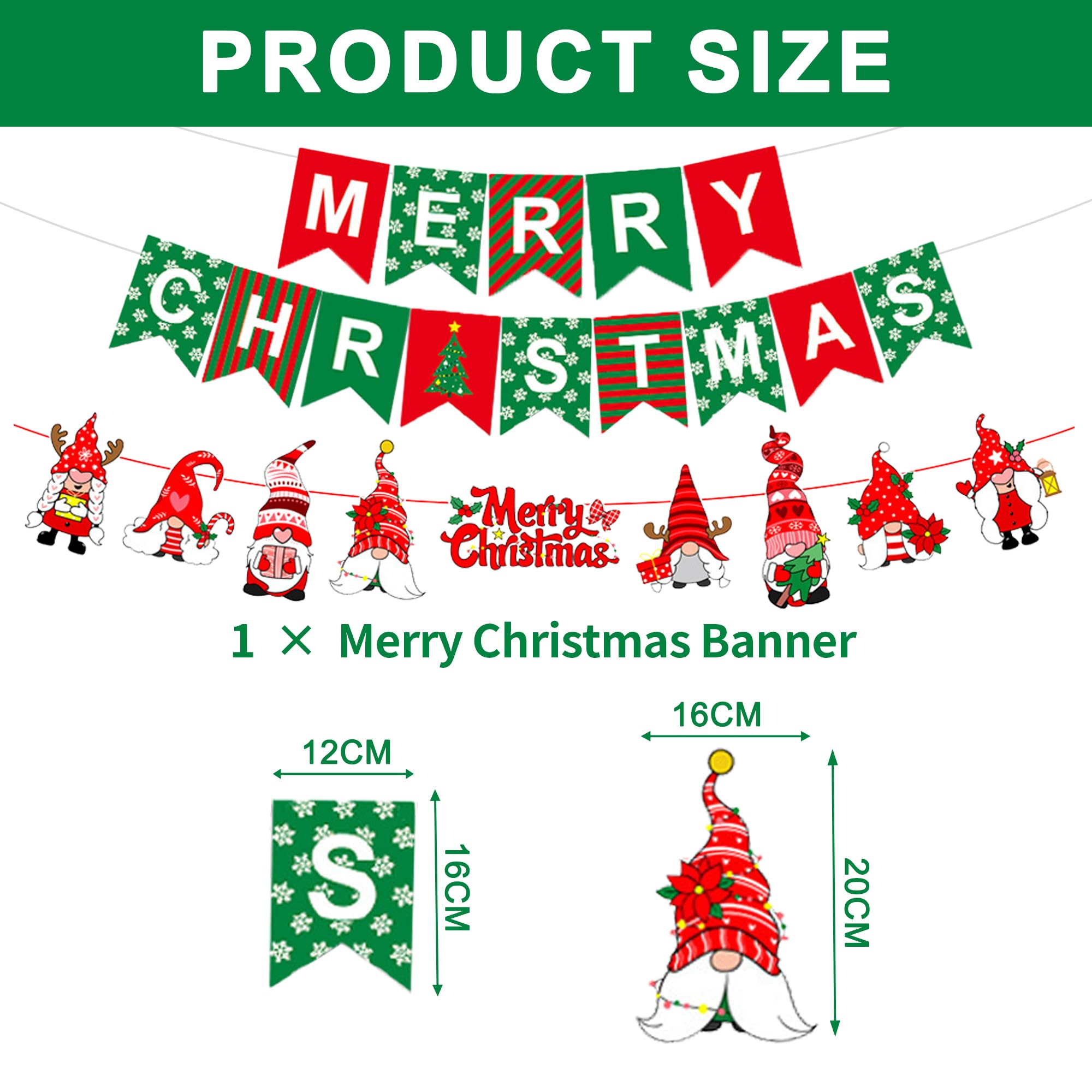 SUPJADE Christmas Ceiling Wall Decorations - Image 3