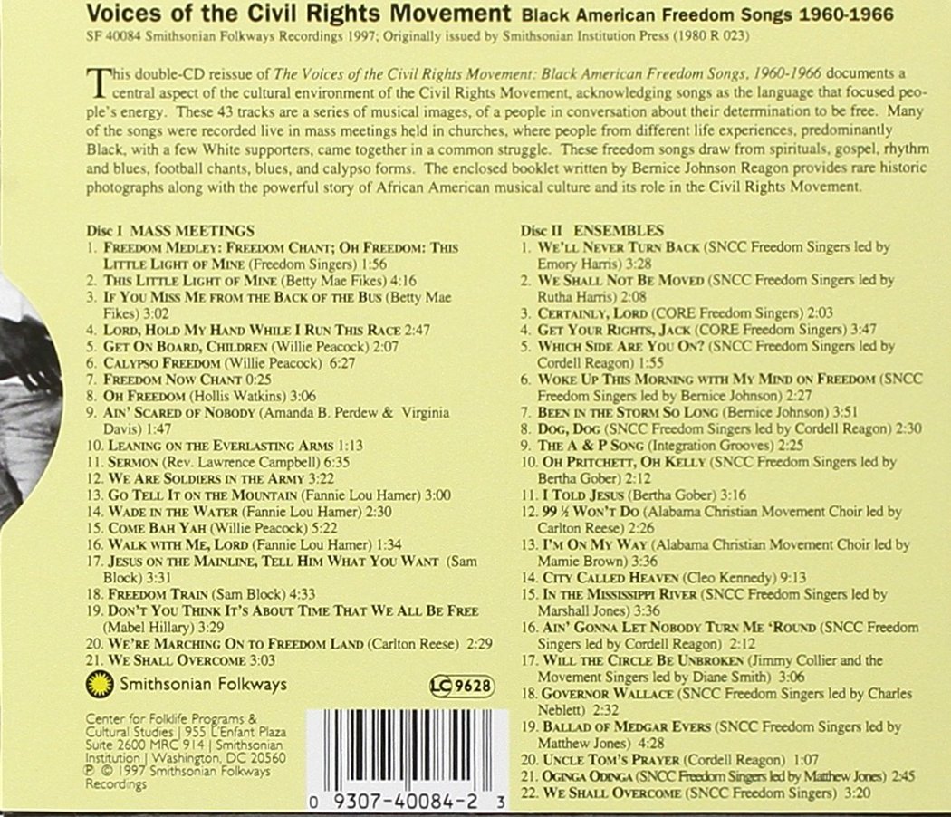 Voices of the Civil Rights Movement: Black American Freedom Songs 1960-1966