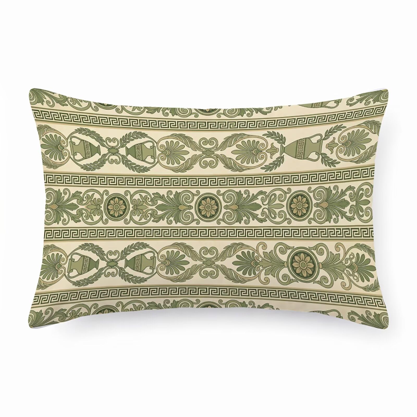 Housse coussin extérieur imperméable 40x80 anti-tache taie lin de jardin