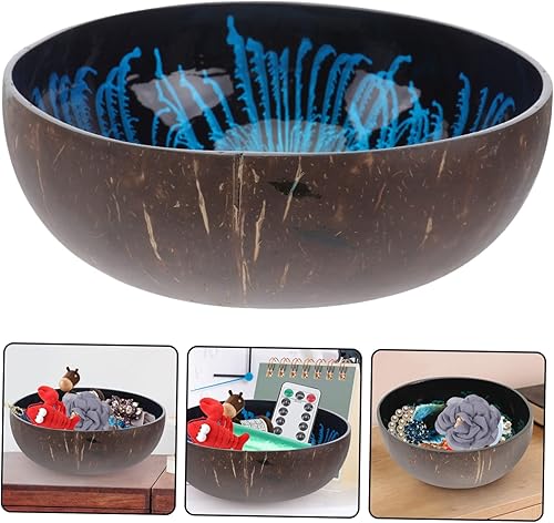 Miniatura 9 de Mesa de entrada de madera, decoración japonesa, recipientes de frutas, cuenco de cáscara, cuencos de madera, platos de madera, auriculares, concha