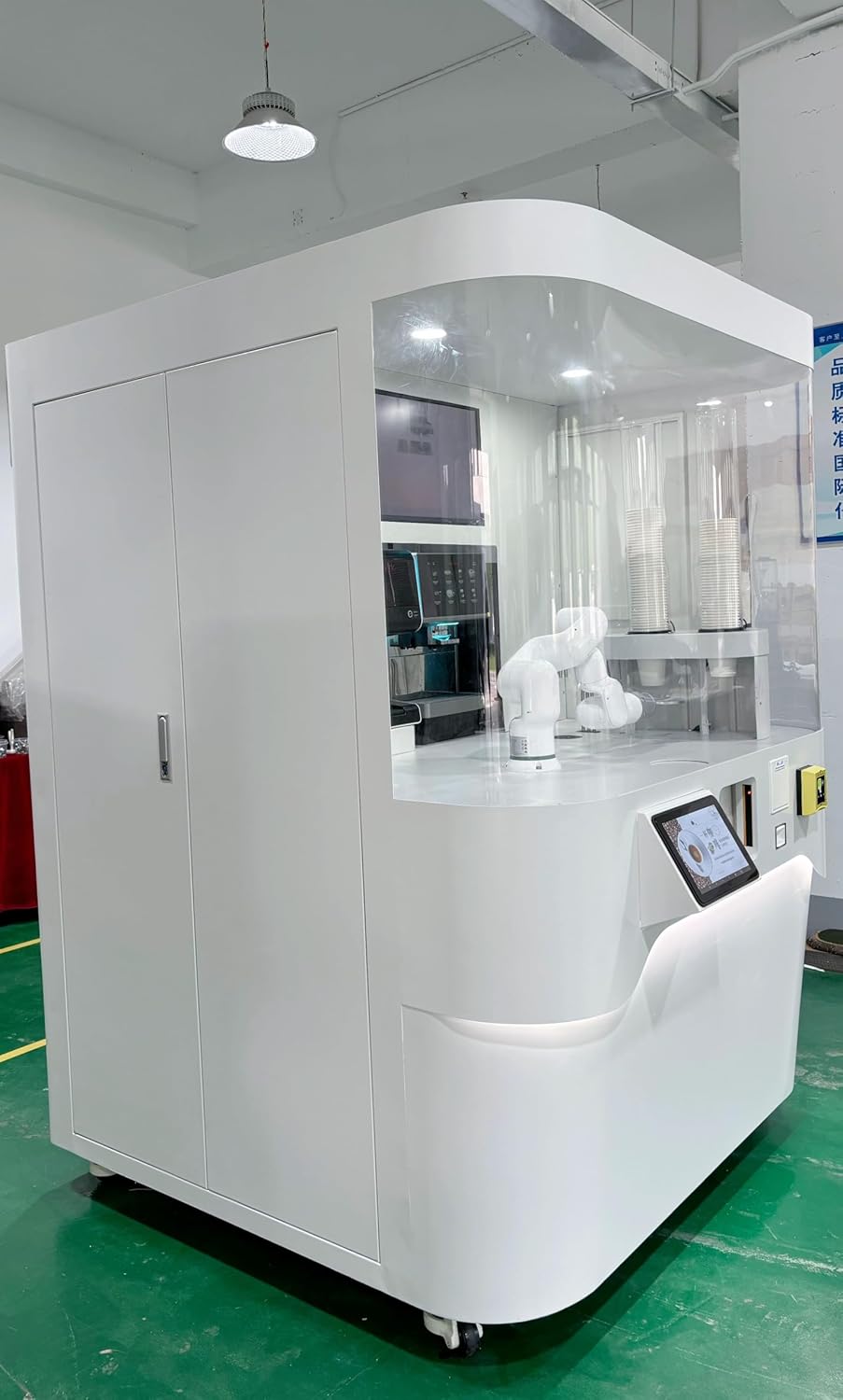 AI Automatic Coffee Robot Machine,Coffee Maker with Precision Grinder and Temperature Control for Office Buildings and Shopping Malls