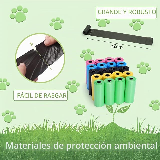 Foto 3 de 7 de Nobleza Bolsas Caca Perro, 1080 Unidades Bolsas Excrementos Perros, Extra Grueso