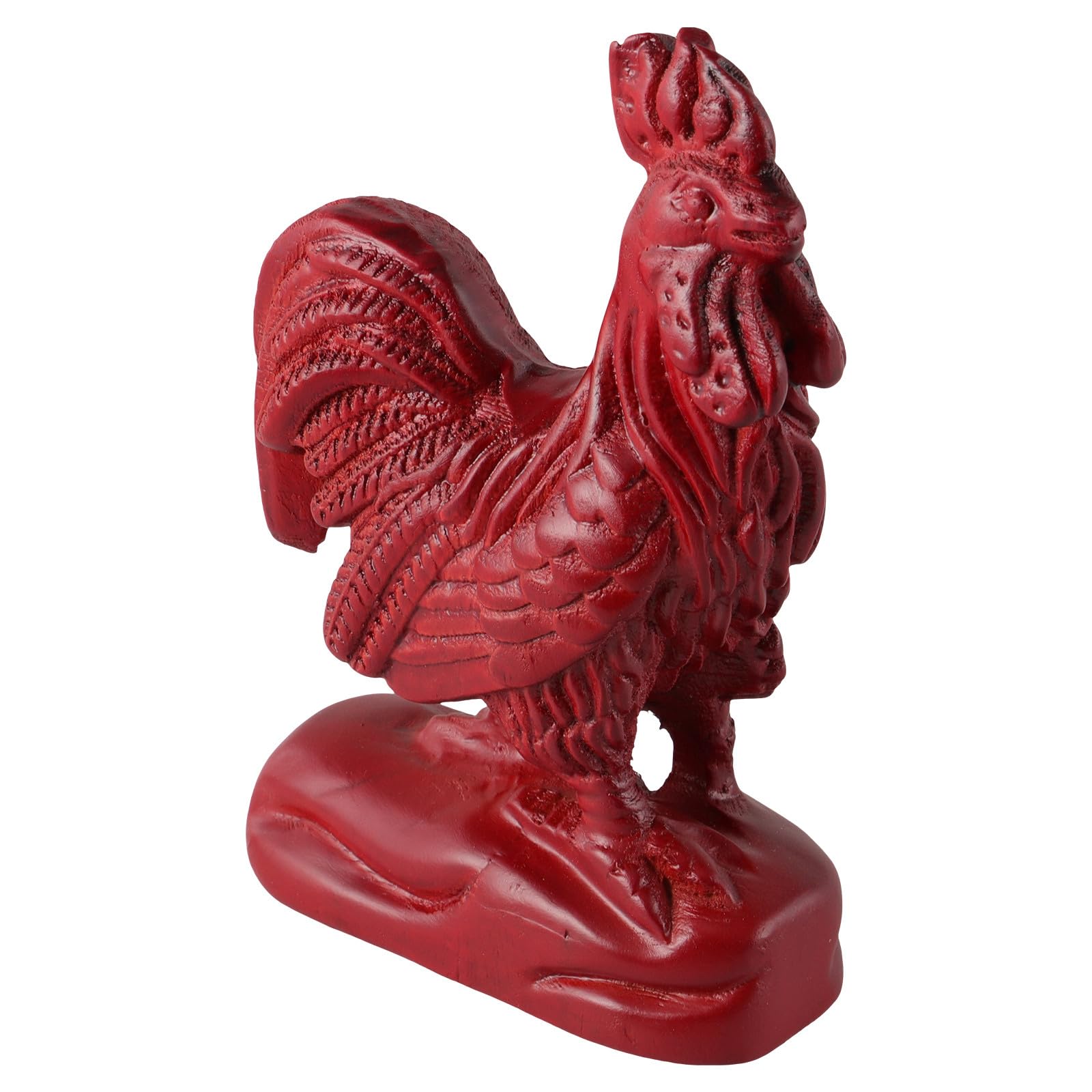 Décoration de table coq en bois de 15 cm, idée cadeau idoine