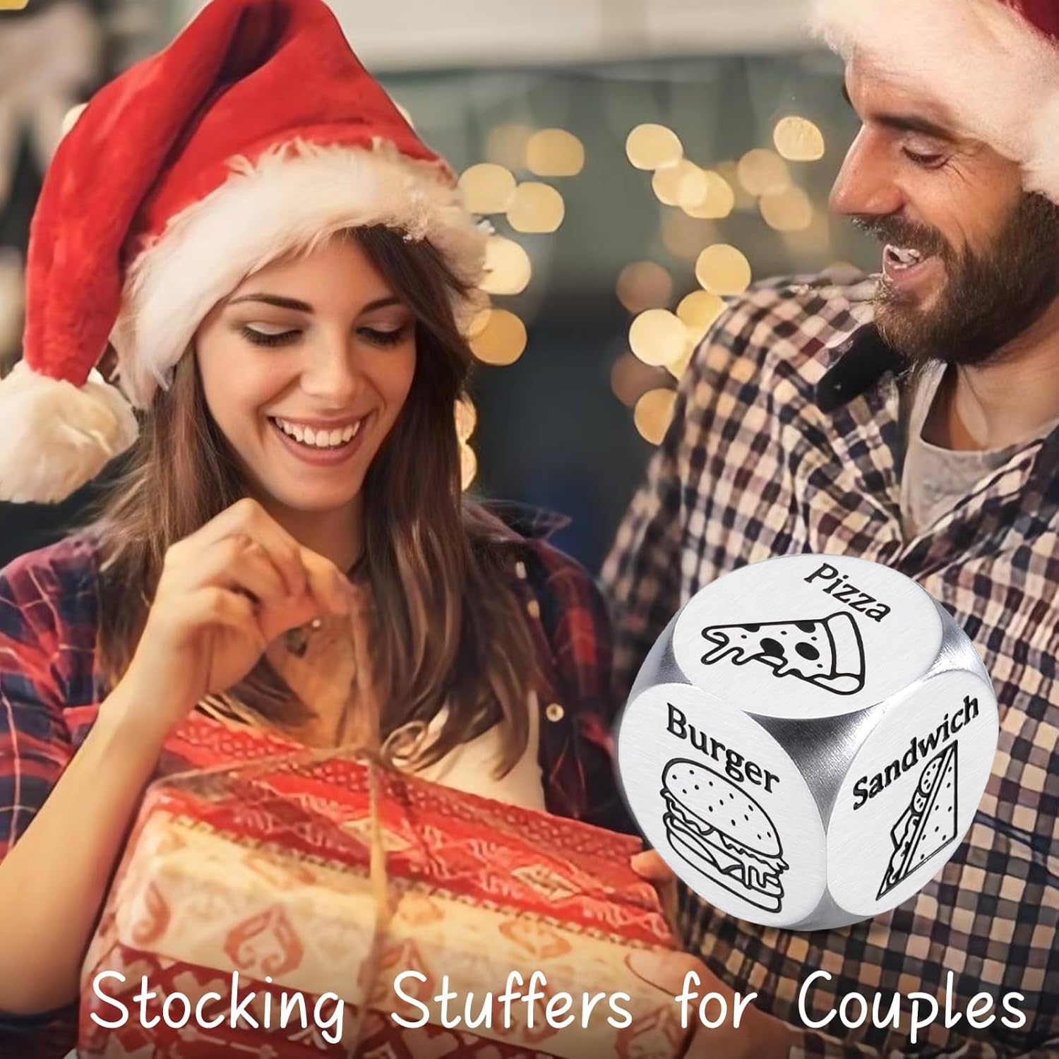 Valentine Day Gifts for Boyfriend Husband, Valentine Basket Stuffers, What to Eat Dice, Funny Gag Gifts for Him, White Elephant Gifts, Date Night Dinner Dice Gifts, Valentines Dice for Couple Bf Gf