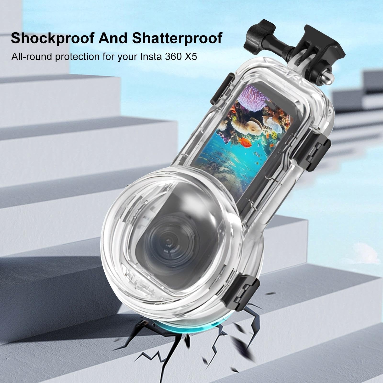 Amazon.com : Invisible Dive Case for Insta360 X5, FotStdio Insta