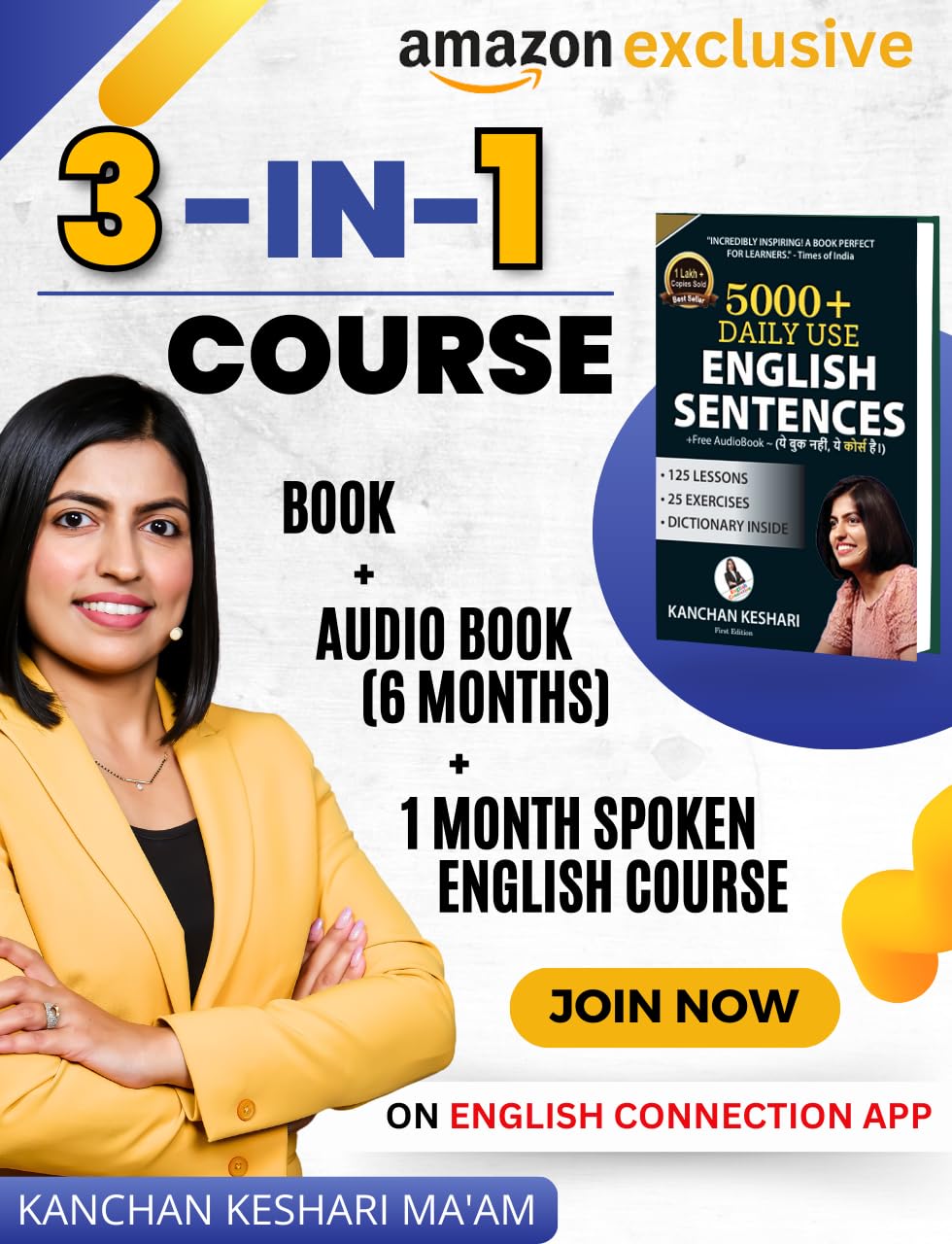English Connection 3 IN ONE Spoken English Course