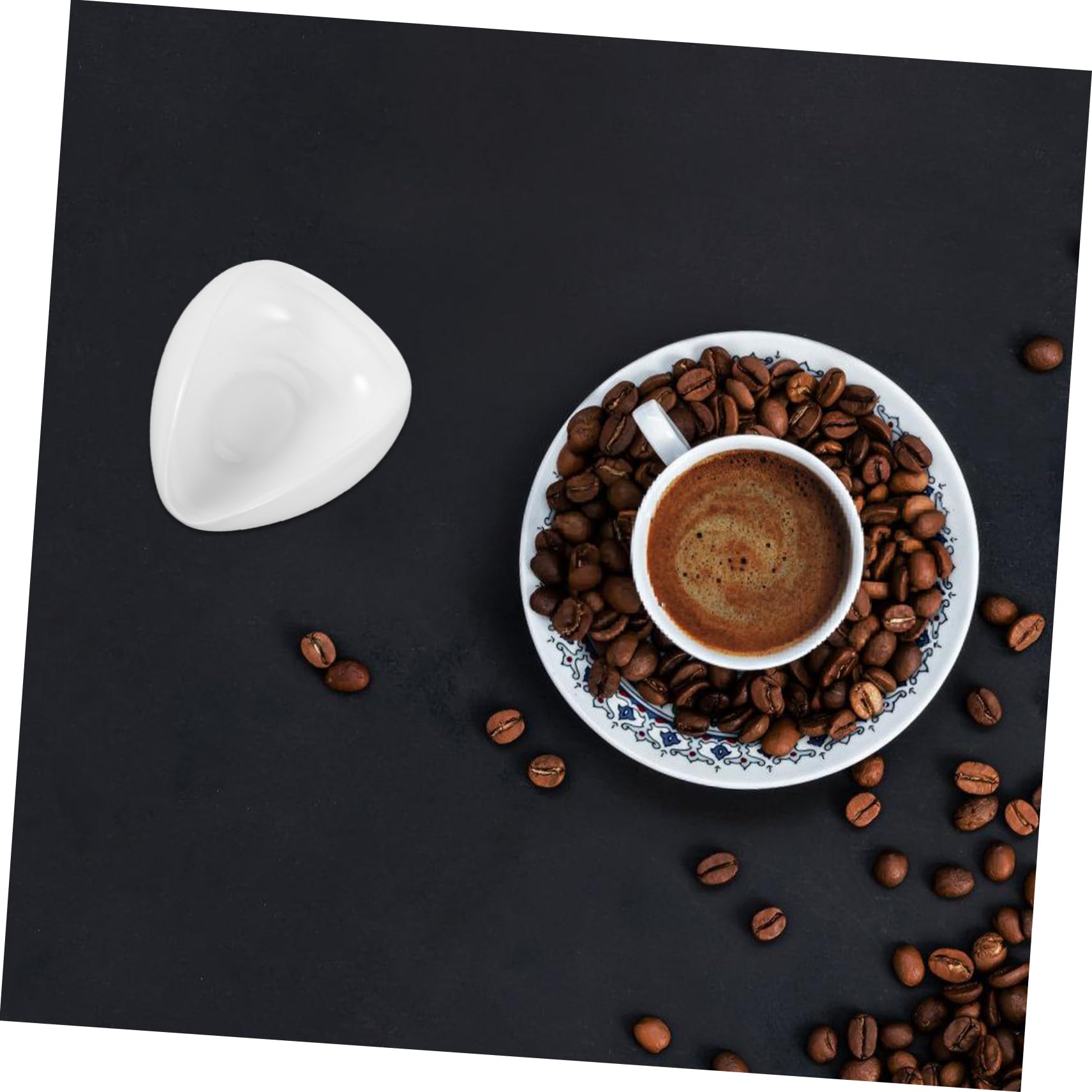IMIKEYA 4piezas Vaso De Cerámica para Café Plato De Dosis para De Café Bandeja De Exhibición