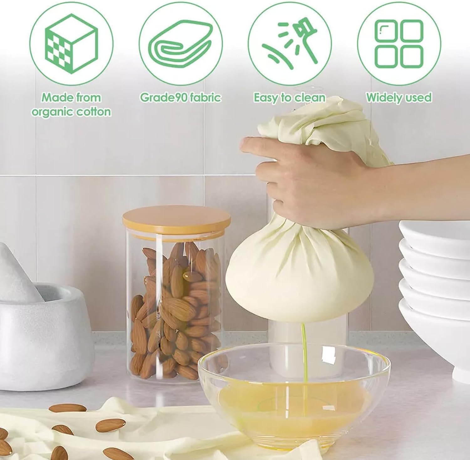 Cheese Cloths Fabric Juice Making Cheesemaking Kitchen Supplies