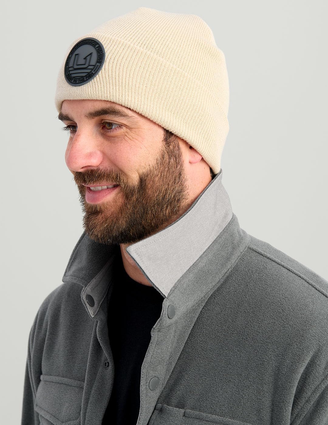 HUK Men's Fleece Shacket, Water-resistant Insulated Shirt Jacket With Snap Front Closure