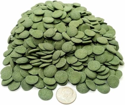 Sinking 12mm - 1/2" Spirulina Algae Wafers, Ideal for All Bottom Fish, Plecos, Shrimp, Snails, Crayfish, All Herbivorous & Omnivorous Tropical Fish... 1-lb