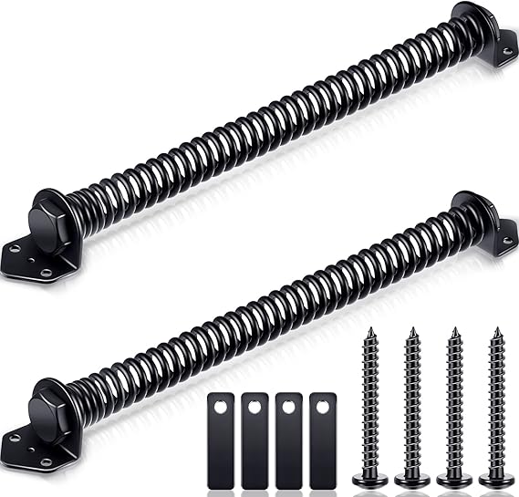 2 Pack 14 Inch Fence Gate Spring Self Closing Gate Door