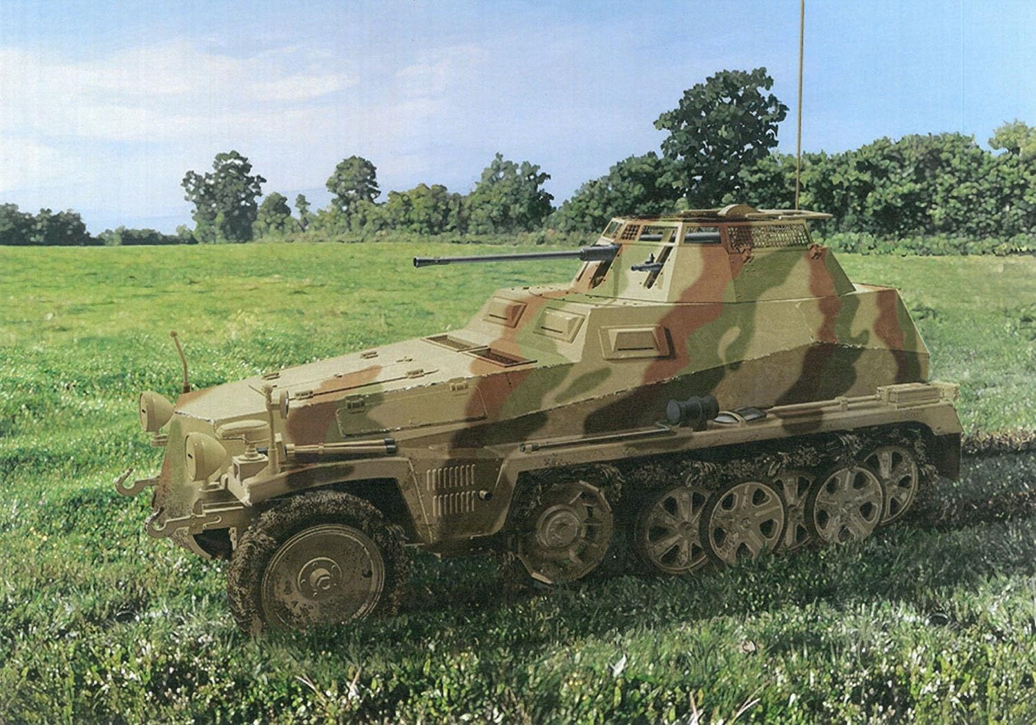 Amazon | ドラゴン 1/35 第二次世界大戦 ドイツ軍 Sd.Kfz.250/9 Ausf.A