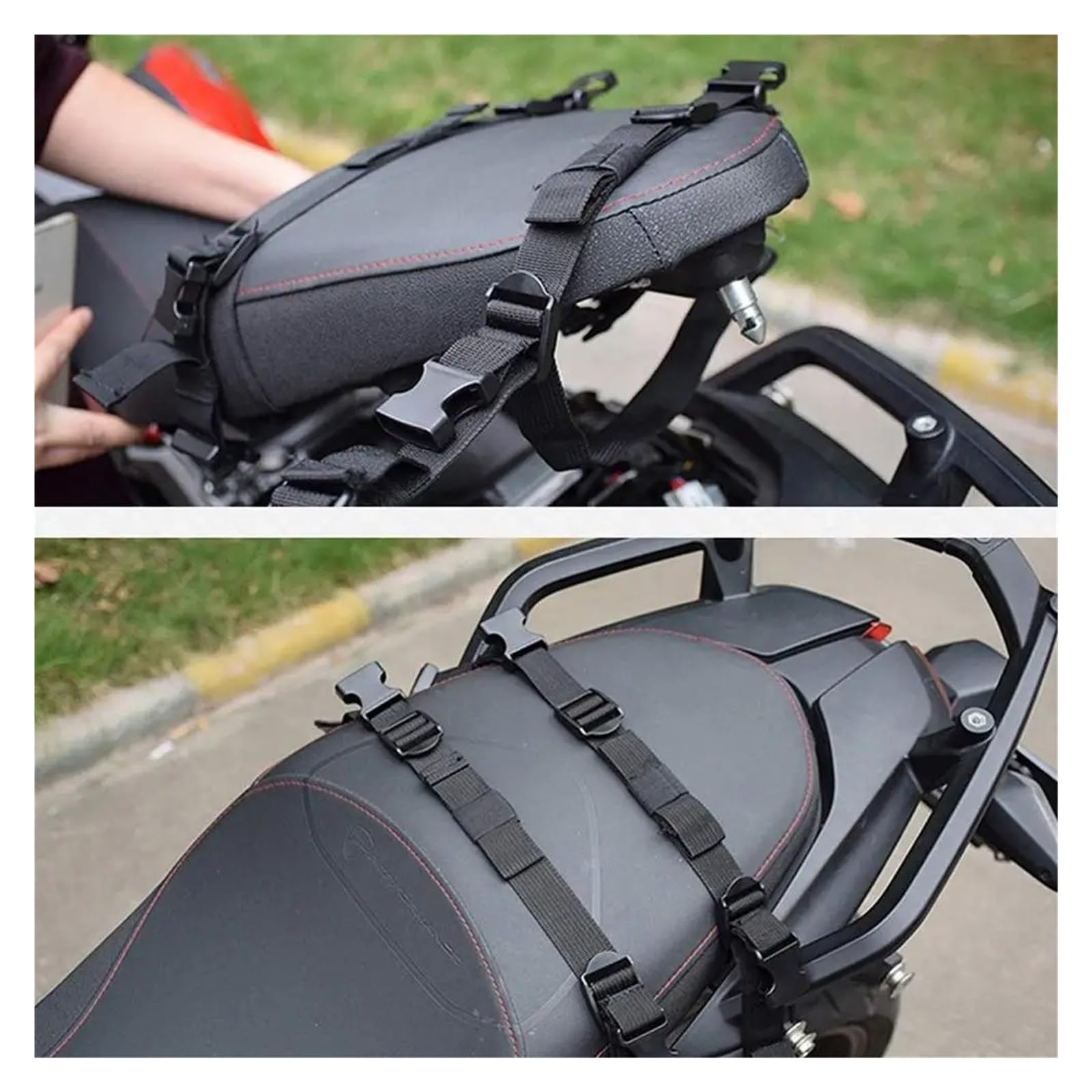 Borsa Per La Sella Della Moto Borse Da Viaggio Per Moto Casco Da, Valigia, Laterali + 1 Paio Di Impermeabili + Plastica(Cloth and plastic)