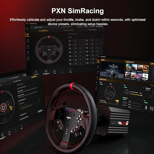 PXN VD6 Bundle con volante y pedales para PC Windows miniatura 7