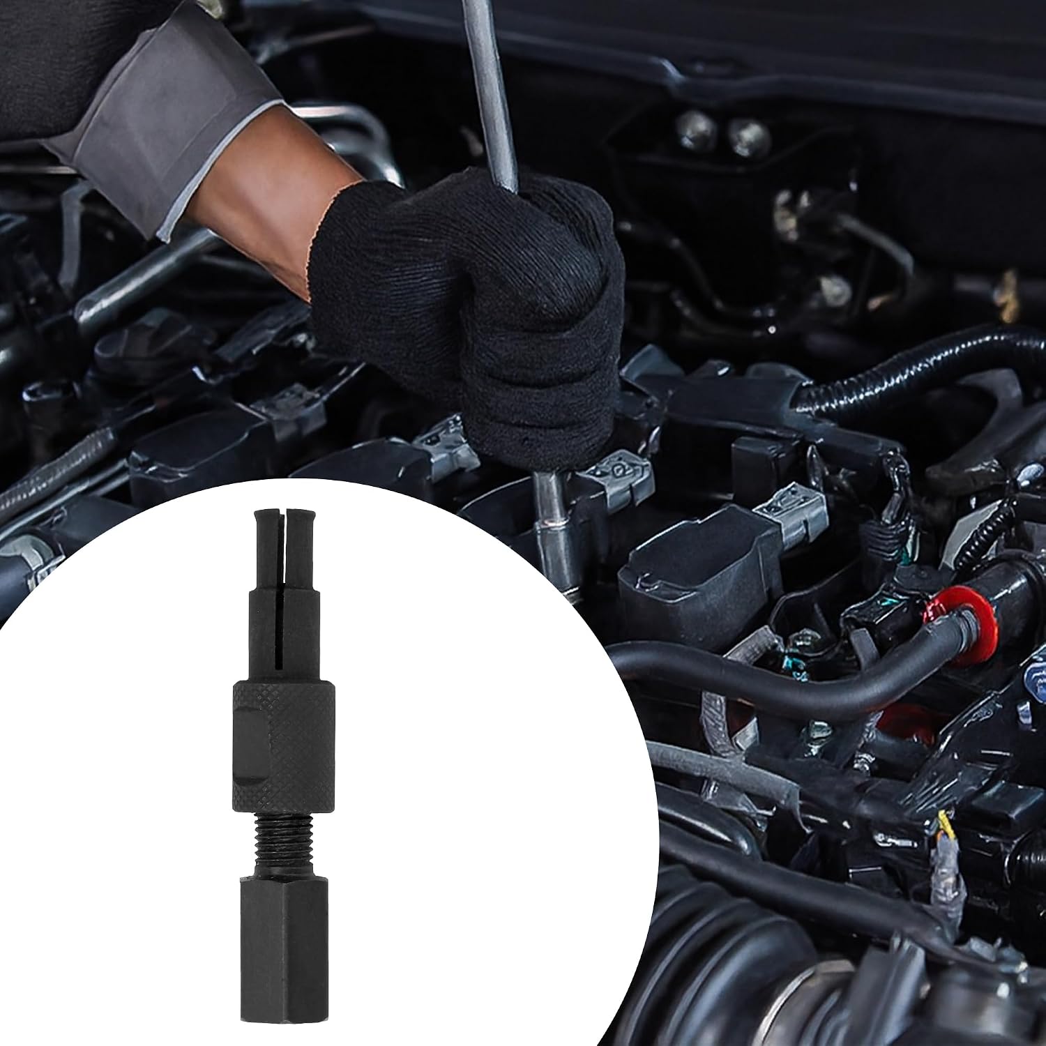 12mm to 14mm Blind Hole Bearing Puller Internal Collet Extractor Tool Car Steel Pilot Bearing Remover for Auto Repair Axles Wheel Bushing Race Insert Disassembly