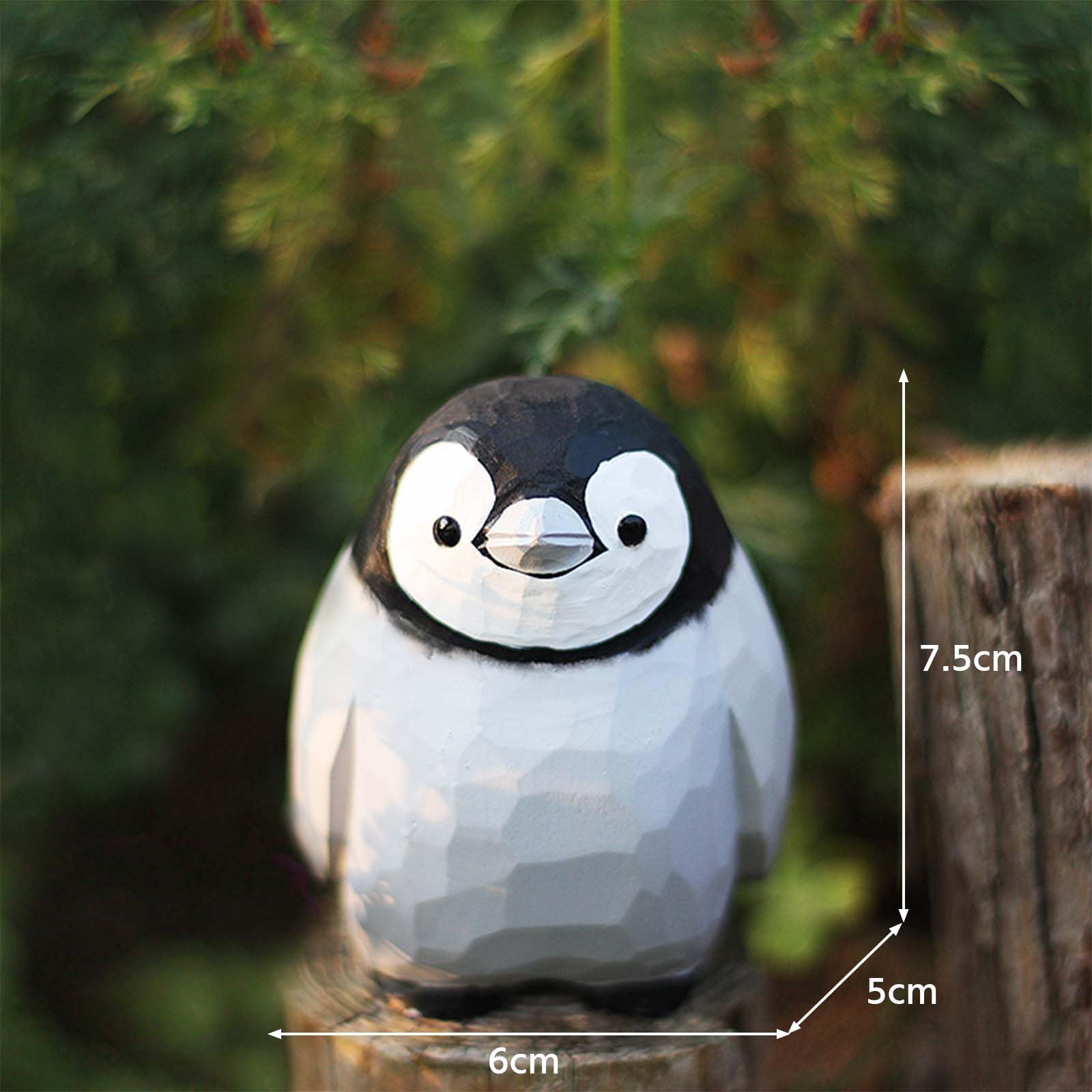Amazon.co.jp: ペンギン 鳥の置物 木彫り インテリア雑貨 鳥 置物