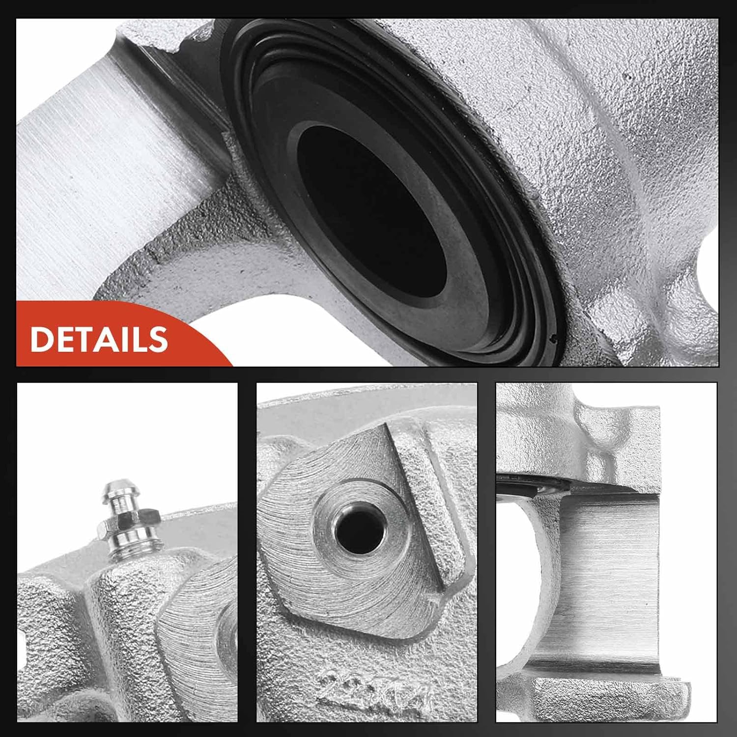 A-Premium Disc Brake Caliper Assembly Without Bracket Compatible with Select Ford and Mazda Models - Ranger, Explorer, Aerostar, For Bronco II, B2300, B3000, B4000, Navajo - Front Right Passenger Side