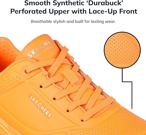 Miniatura 5 de Skechers Uno - Night Shades Zapatos deportivos para mujer, tenis con espuma viscoelástica refrescante, entresuela Skech-Air y empeine de Durabuck