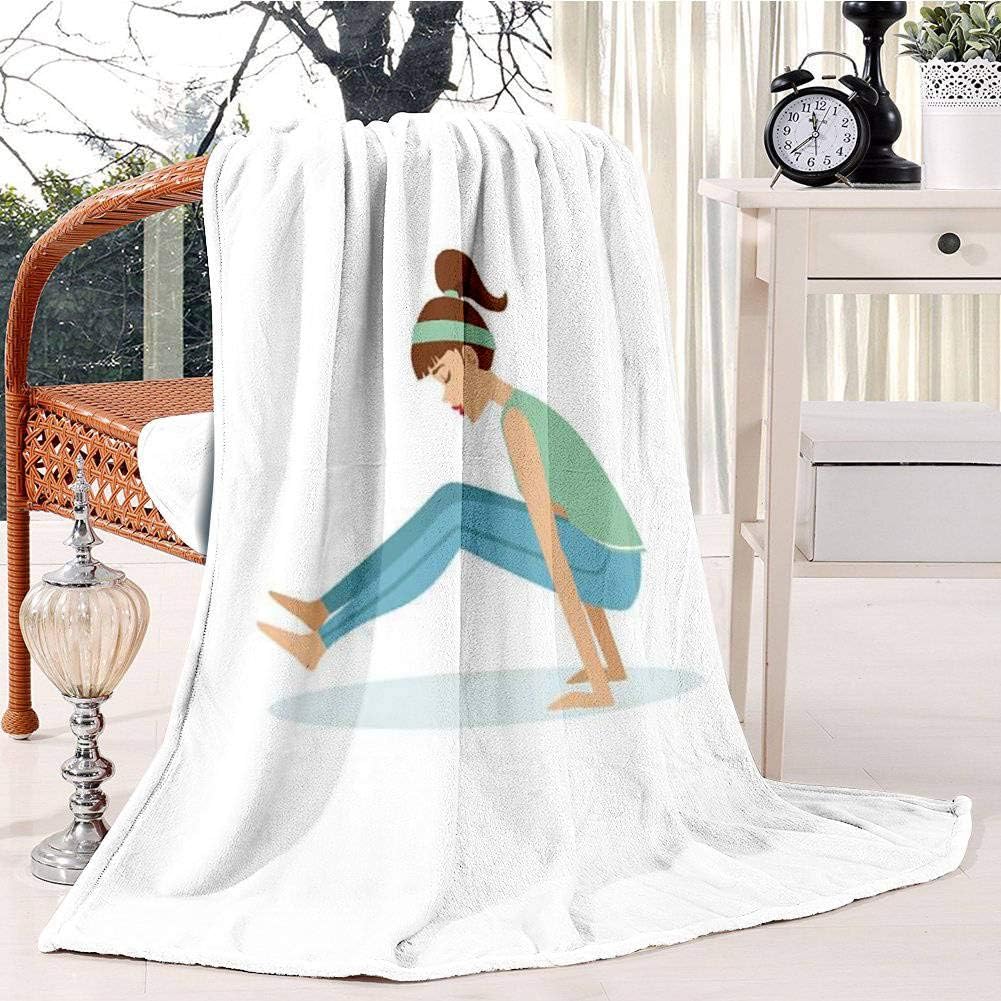 firefly tittibhasana yoga pose demonstrated by the animal yoga stock Bed Blanket Plush Velvet Soft Warm Blanket Lightweight Microfiber Blanket Christmas Blanket for Bed Chair Sofa, 130x150cm