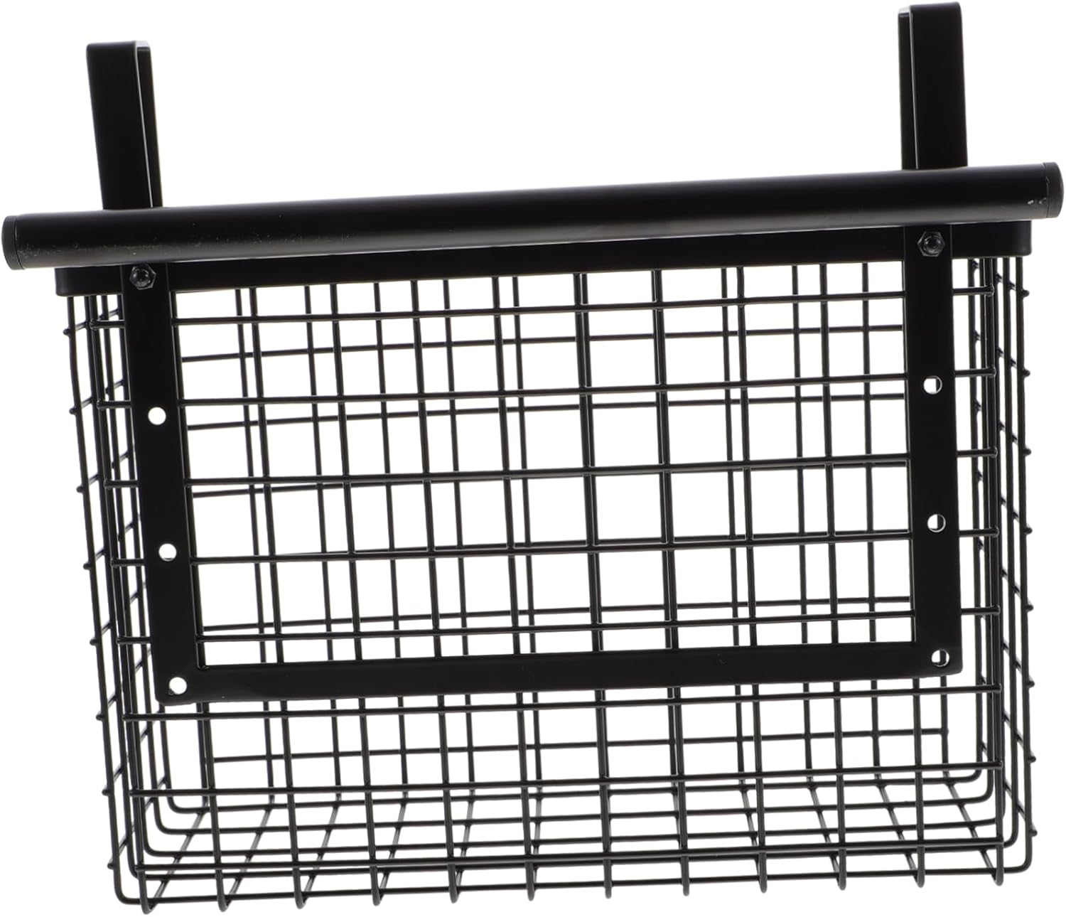 BESTYASH Hanging Wire Basket for Cabinet Doors Vegetable Storage Holder Nail Kitchen Organizer for Seasoning Bottles More Multi Purpose Under Shelf Rack