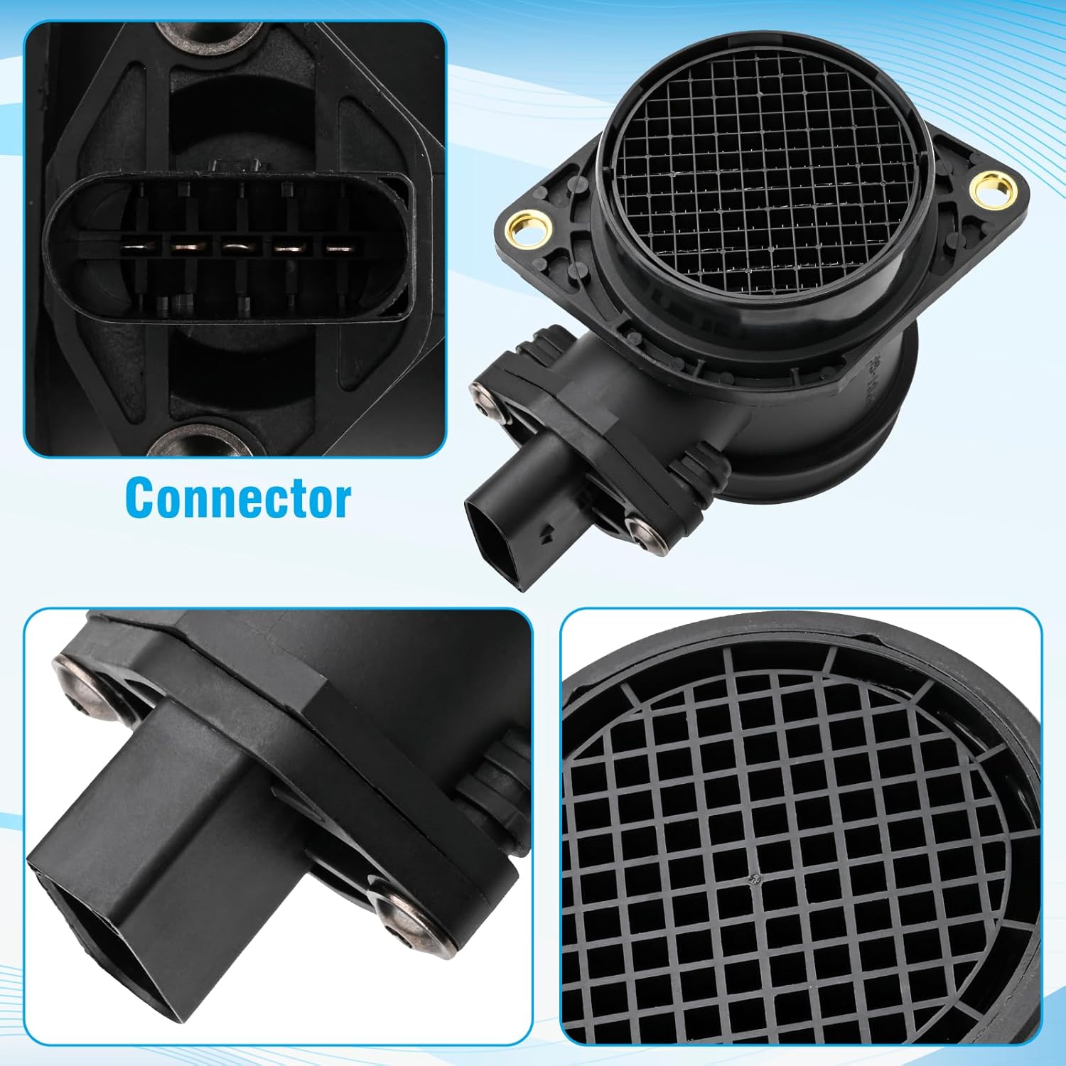 Mass Air Flow Sensor MAF Compatible With Beetle 2001-2005 Golf 2000-2006 Jetta 2001-2005 Passat 2000-2005 A4 2000-2006 TT 2001-2006 0280218063