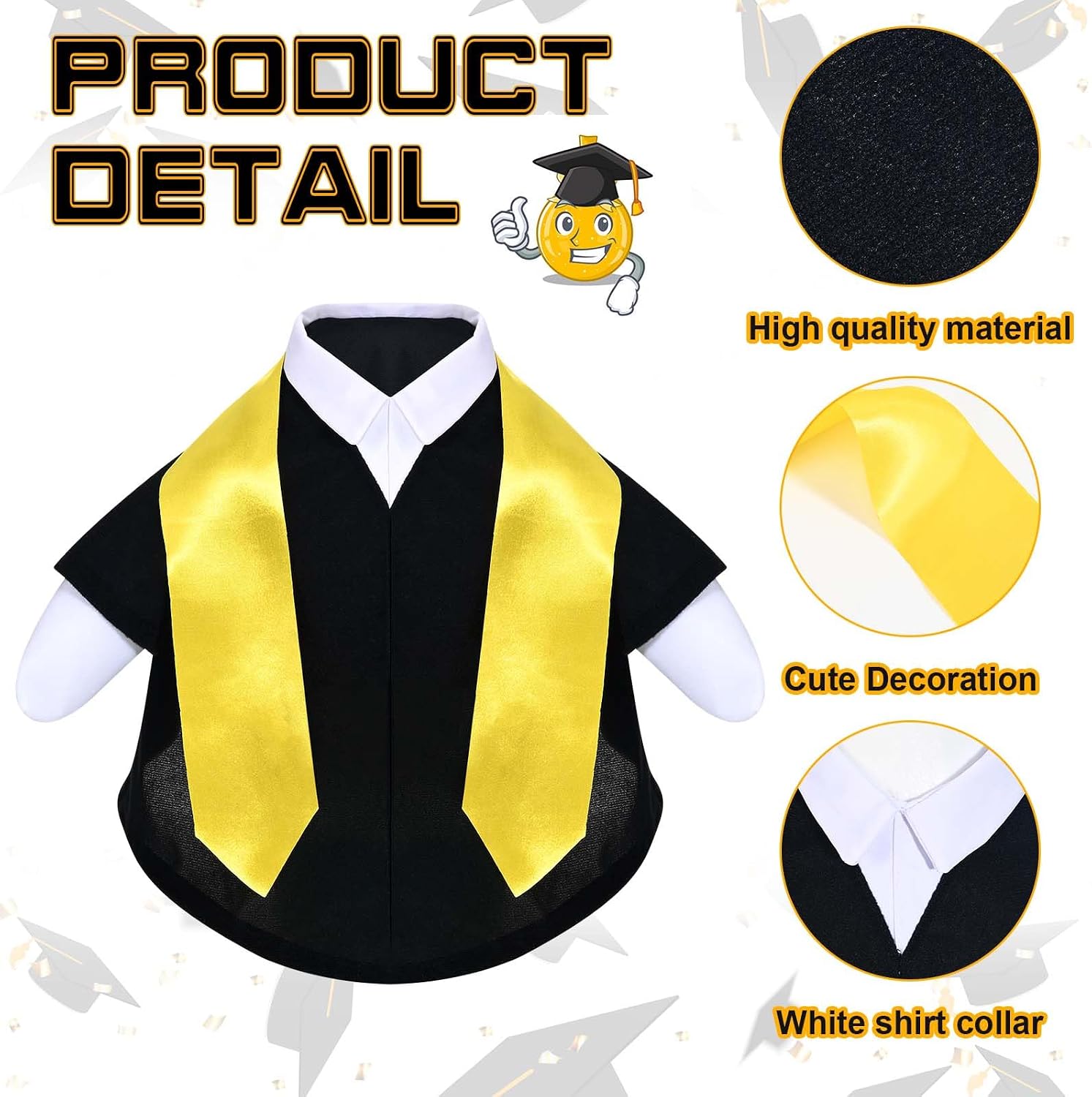 JcHrmers Graduation Goose Outfit Porch Goose Outfits with Cap and Gown Stoles for Graduation Outdoor Garden Yard Decor
