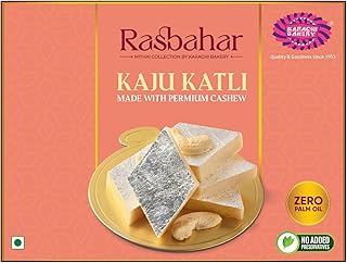 Karachi Bakery Kaju Katli 200gm Kaju barfi Indian Sweet Made with Cashew Mithai Diwali Festive
