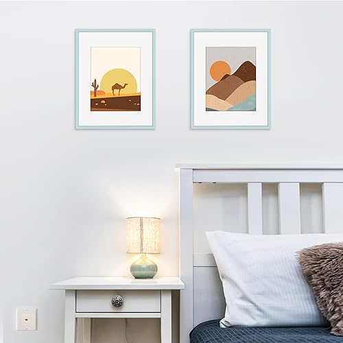 Miniatura 33 de Picrit - Juego de 12 portarretratos de 5 x 7 pulgadas para colgar en la pared o exhibir sobre una mesa, para fotos de 4 x 6 con paspartú o 5 x 7