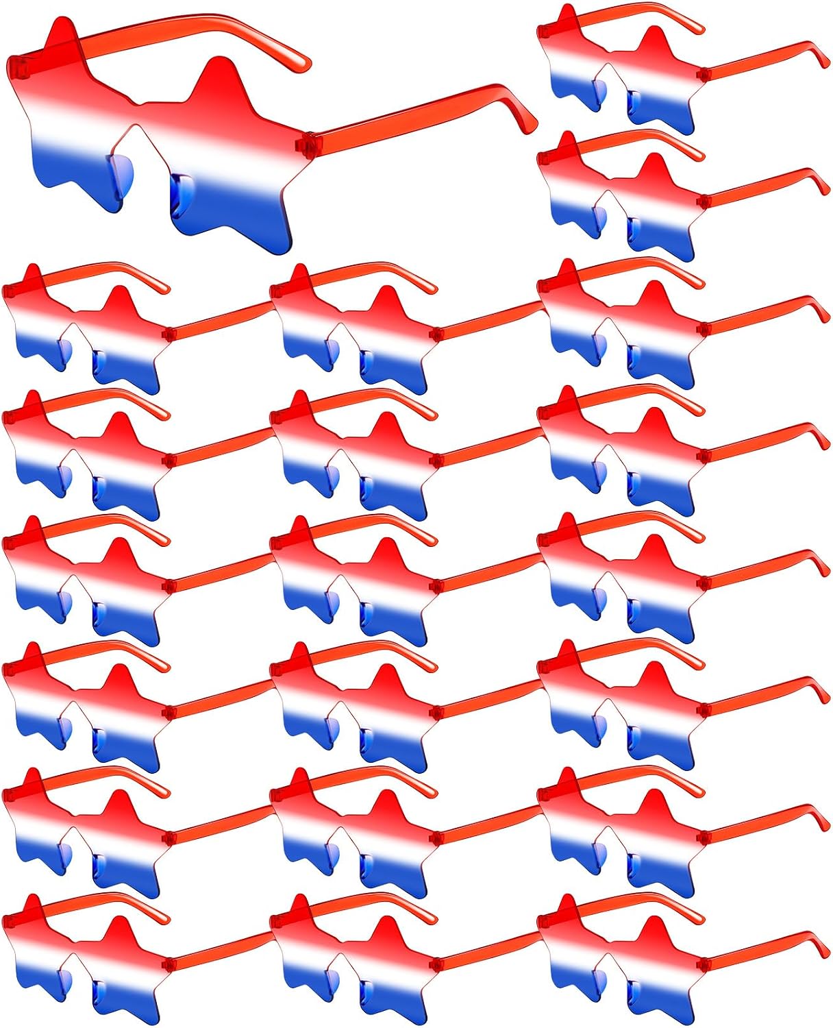 12/20/36 Pack Patriotic Glasses 4th of July Sunglasses Independence Day Decoration Accessories