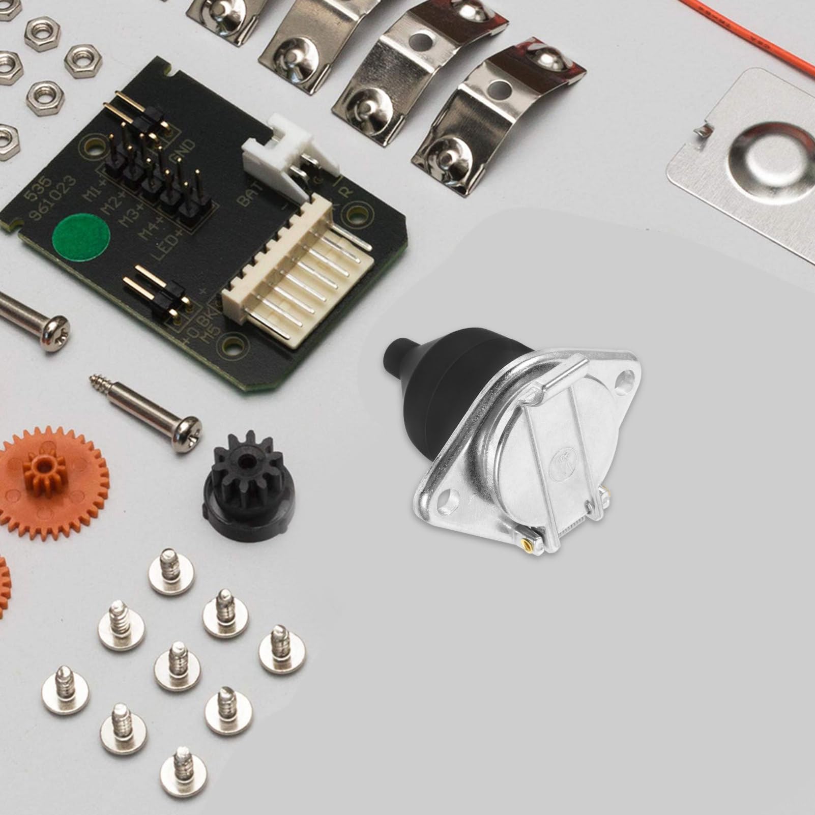 4 Piezas 7 de Remolque Conexiones electricas Cable de Remolque enchufar Adaptador bujias Enchufe de la luz del Enchufe para de Cables Carcasa de Aluminio