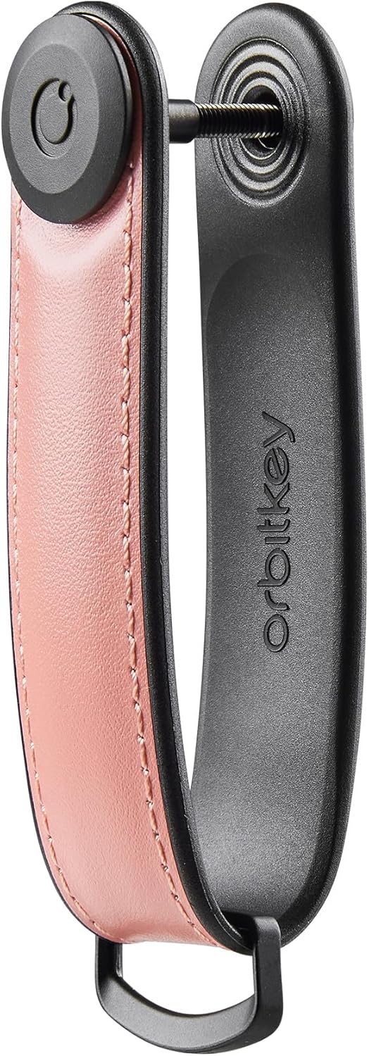 Orbitkey Key Organizer Hybrid Leather | Premium Nappa leather & TPU, Stainless Steel Locking Mechanism, Slim & Quiet Profile