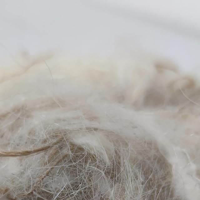 Foto 2 de 5 de nestQ Pelo Cabra Natural 200g Mezcla Fibra Sisal Nidos Aves