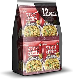 Top Ramen Masala Noodles Pouch, 840 Grams (Pack of 12) Price In India