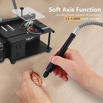 Mini Multi-Functional Table Saw, Mini Table Saw Cordless for Hobby Craft, 200W Portable Electric Tabletop Saws, 0°-90° Angle Adjustable, 35mm Cut Depth, for Wood Plastic Acrylic Cutting