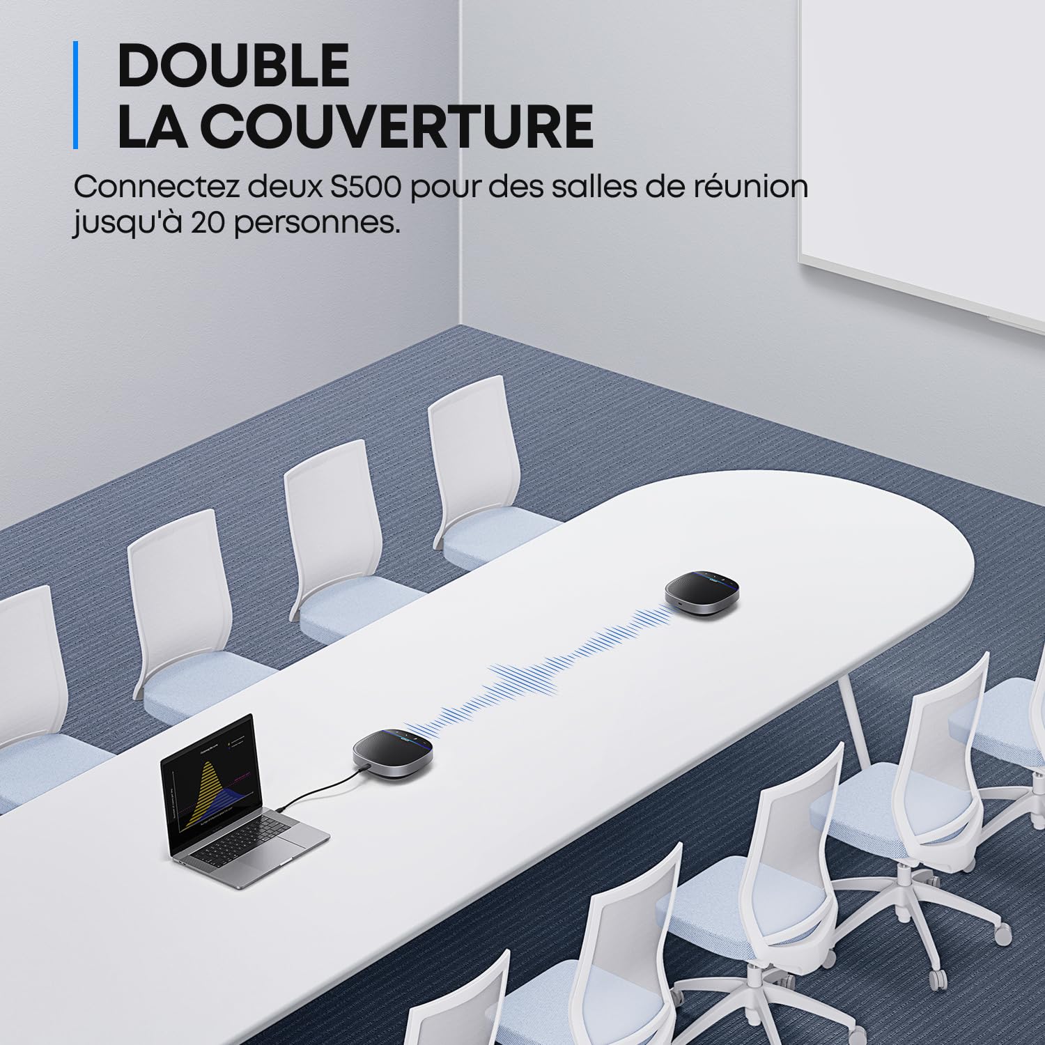 Anker PowerConf S500 Haut-Parleur de conférence avec Certification Zoom