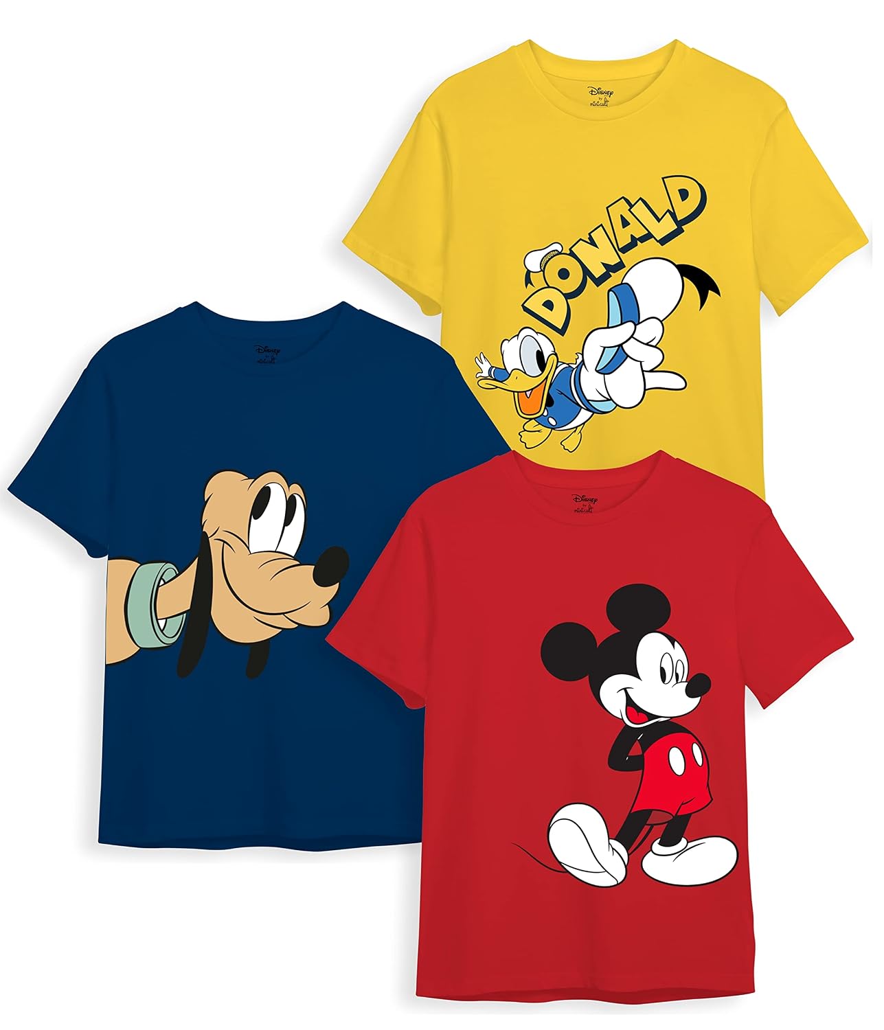 minicult Disney Mickey Mouse Regular Fit Character Printed Tshirt for Boys and Girls(White 1) (Pack of 3) - Review, Price and Buying Guide