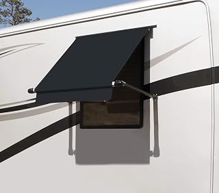 Carefree WG0404E4EB Simply Shade RV Window Awning-Black Vinyl-4' (48")
