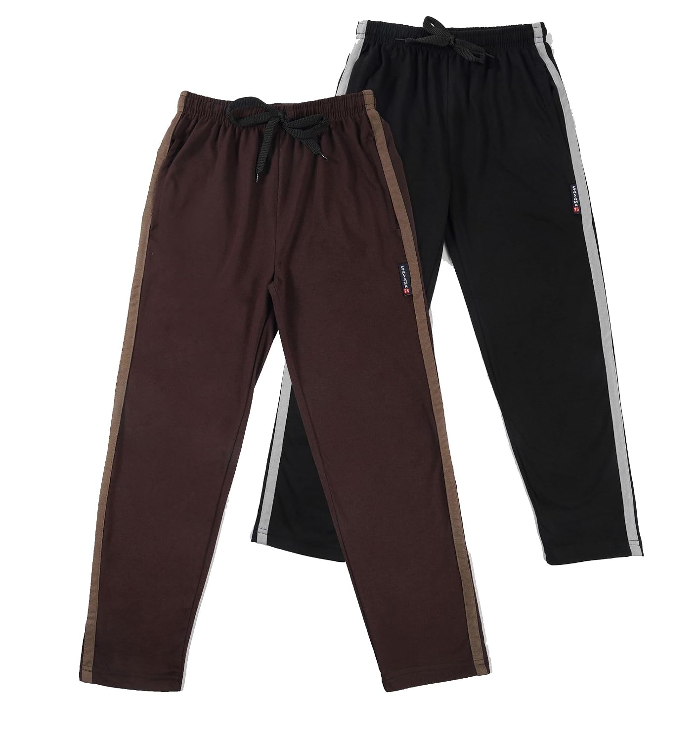 Sayama Set of 2 Cotton Blend Striped Stylish Kids Lower and Regular Fit Track Pants for Boys and Girls - Review, Price and Buying Guide